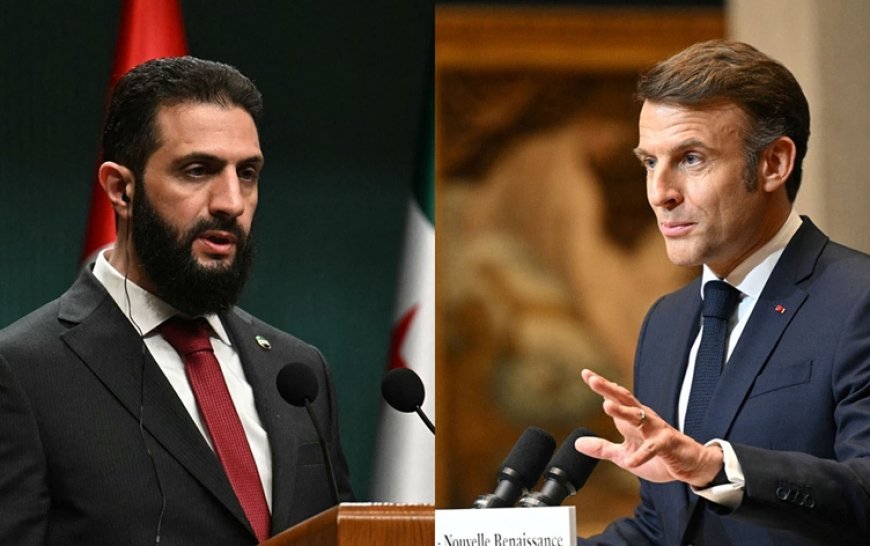 Macron'dan Ahmed Şara'ya: DSG ile varılan anlaşma uygulanmalı