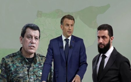 Macron, Şara ve Mazlum Abdi ile görüştü: 'Kürt hakları güvence altında olacak'