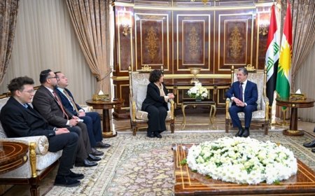 Başbakan Mesrur Barzani, Kürt siyasetçi Berivan Aymaz'ı kabul etti