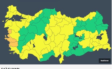 Meteorolojiden çok sayıda il için 'sarı' ve 'turuncu' kodlu uyarı