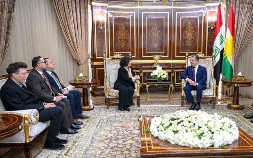 Başbakan Mesrur Barzani, Kürt siyasetçi Berivan Aymaz'ı kabul etti