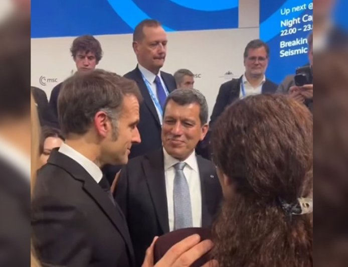 Mazlum Abdi ve İlham Ahmed, Fransa Cumhurbaşkanı Macron ile görüştü