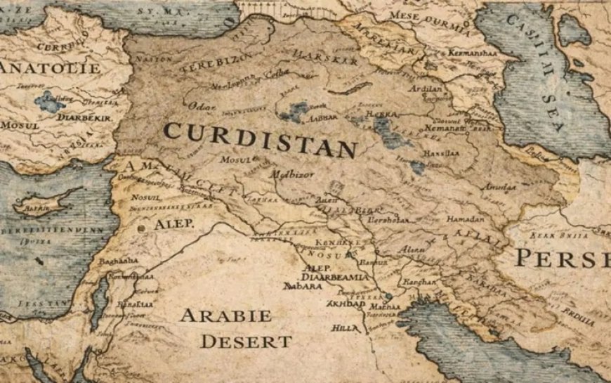 3 Asırlık Harita, Kürdistan’ın Tarihsel Varlığını Ortaya Koyuyor