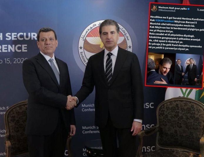 Mazlum Abdi’den Neçirvan Barzani ile görüşmesine ilişkin açıklama