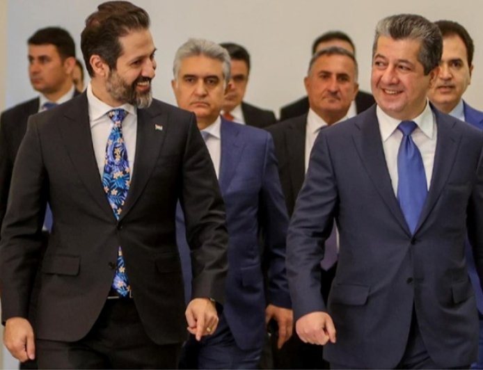 Başbakan Mesrur Barzani ve Kubad Talabani yeni kabine için bir araya geldi