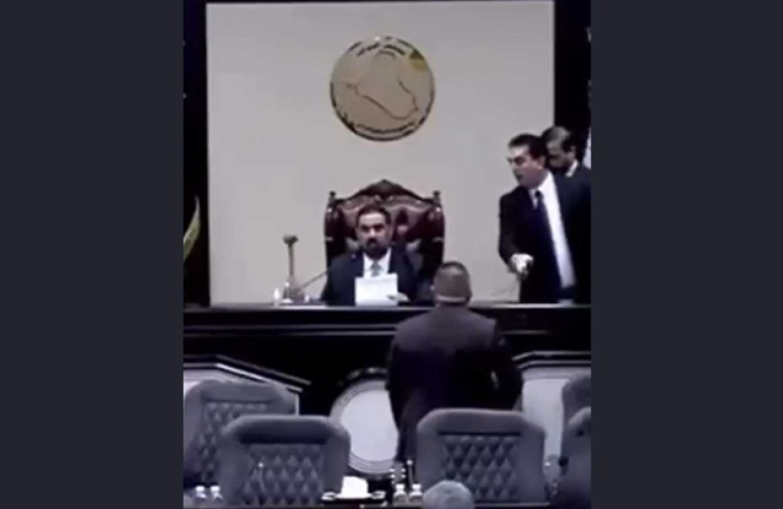 Irak Parlamento Başkanı ve Kürt Yardımcısı arasında kavga