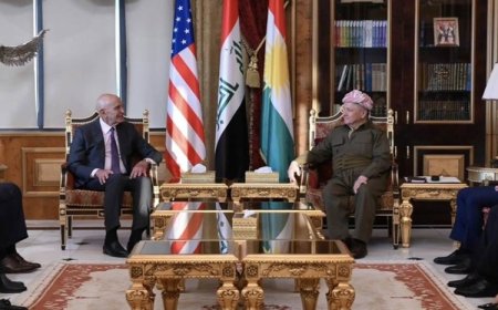 Başkan Mesud Barzani, Tom Barrack’ı kabul etti: Suriye ve Irak dosyaları masada