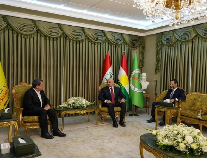Mazlum Abdi ile Bafıl Talabani Süleymaniye'de görüştü