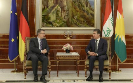 Başkan Neçirvan Barzani, Alman Bakan von Geyr ile bir araya geldi