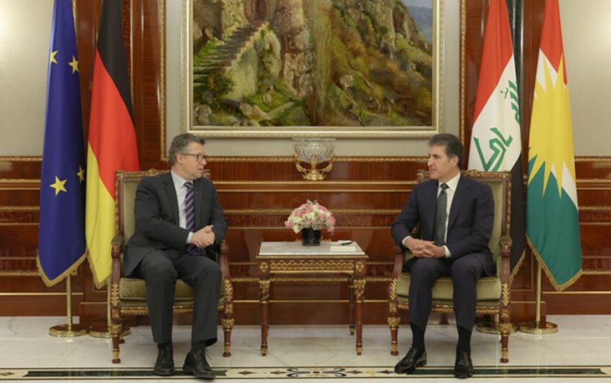 Başkan Neçirvan Barzani, Alman Bakan von Geyr ile bir araya geldi