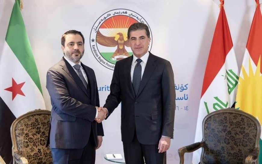 Başkan Neçirvan Barzani ile Suriye Dışişleri Bakanı Şeybani görüştü