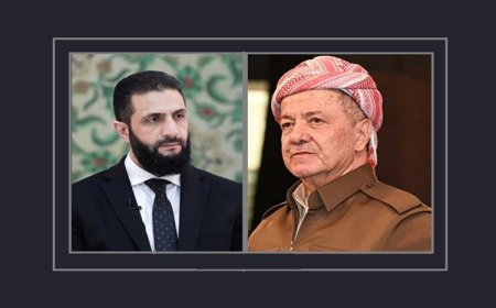 Başkan Barzani ve Ahmed Şara görüştü: Bölgesel gerilim masada