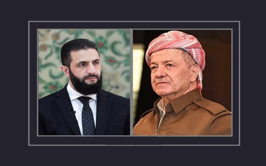 Başkan Barzani ve Ahmed Şara görüştü: Bölgesel gerilim masada