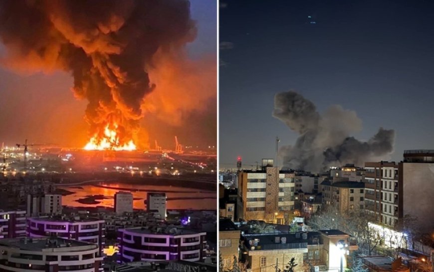 ABD ve İsrail Tahran'ı yoğun bombardımanla vuruyor