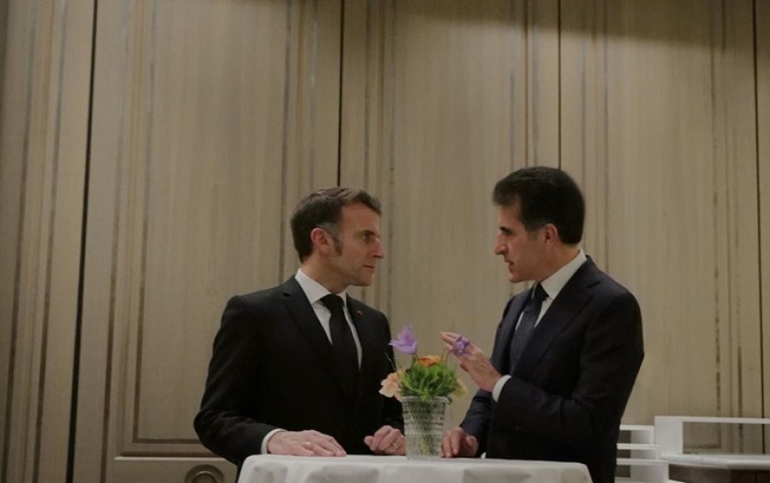Macron, Başkan Neçirvan Barzani ile görüştü: Bölgesel çatışmalar masada