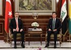 Kürdistan Bölgesi Başkanı Neçirvan Barzani ile Hakan Fidan görüştü