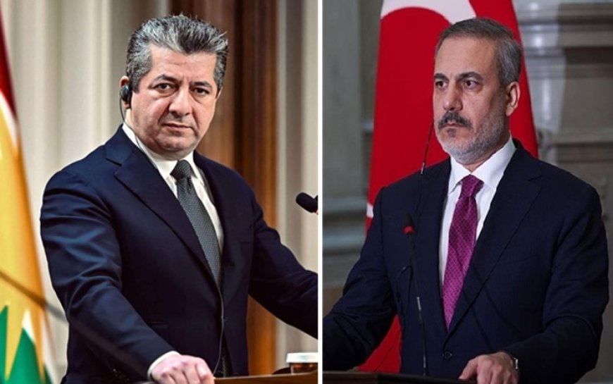 Başbakan Mesrur Barzani ile Hakan Fidan görüştü