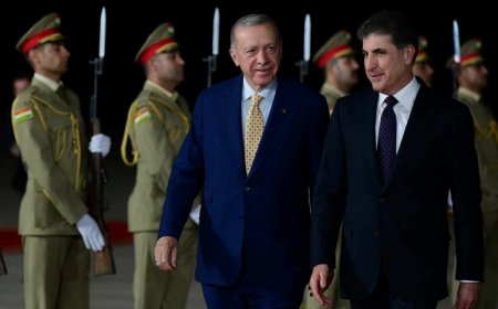 Başkan Neçirvan Barzani, Türkiye Cumhurbaşkanı Erdoğan ile görüştü