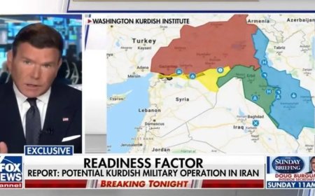 ABD kanallarında dikkat çeken 'Büyük Kürdistan' haritası