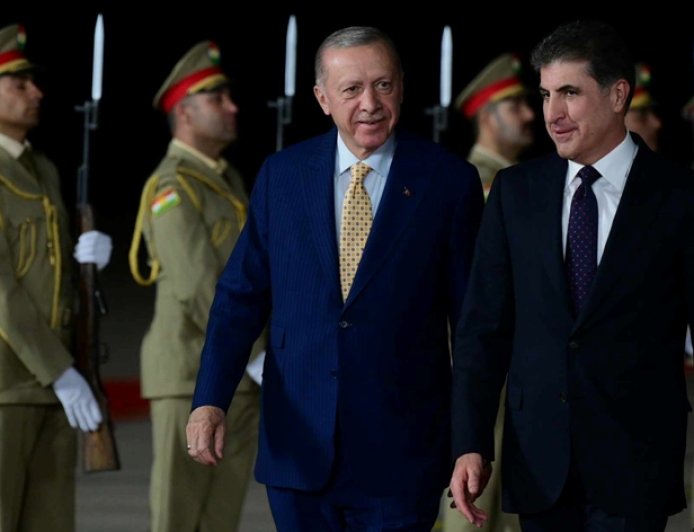 Başkan Neçirvan Barzani, Türkiye Cumhurbaşkanı Erdoğan ile görüştü