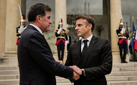 Başkan Neçirvan Barzani, Fransa Cumhurbaşkanı Macron ile görüştü