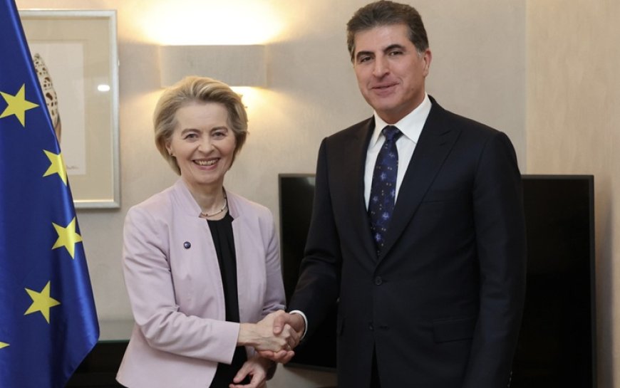 Neçirvan Barzani ve Ursula von der Leyen görüştü: Kürdistan Bölgesi krizin parçası değil