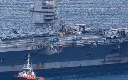 ABD’ye ait USS Gerald R. Ford uçak gemisi Girit’e ulaştı