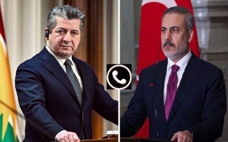 Hakan Fidan’dan Başbakan Mesrur Barzani’ye Peşmergeler için taziye telefonu