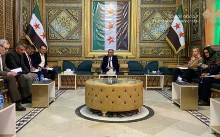 HASEKE- Vali Ahmed, BM heyeti ve yardım kuruluşları temsilcileriyle bir araya geldi