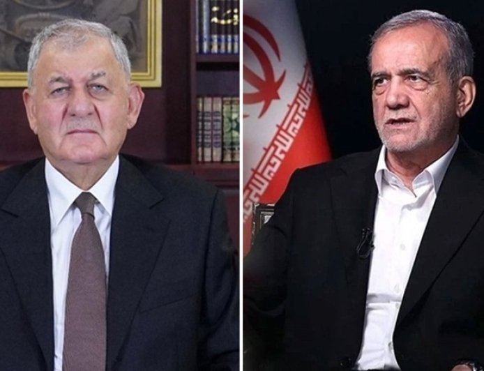 Irak Cumhurbaşkanı Reşid'den Pezeşkiyan’a: Kürdistan Bölgesi’ne yönelik saldırılar istikrara hizmet etmiyor