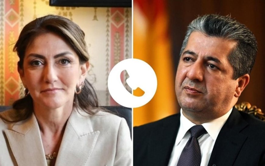 Başbakan Mesrur Barzani, Hollanda Savunma Bakanı Dilan Yeşilgöz ile görüştü