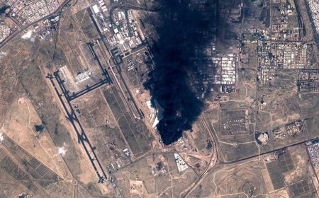 Kuveyt Havalimanı'na dron saldırısı: Yakıt depolarında dev yangın çıktı