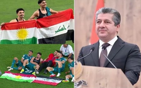 Başbakan Mesrur Barzani'den Irak Milli Takımı'na kutlama mesajı