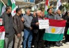Efrin’de Kürdistan Bölgesi’ne yönelik saldırılar protesto edildi