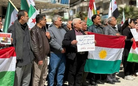 Efrin’de Kürdistan Bölgesi’ne yönelik saldırılar protesto edildi