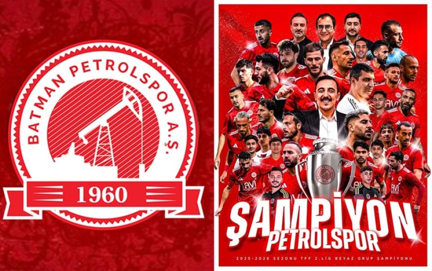 Batman Petrolspor Şampiyonluğu İlan Etti: 1. Lig'e Yükseldi