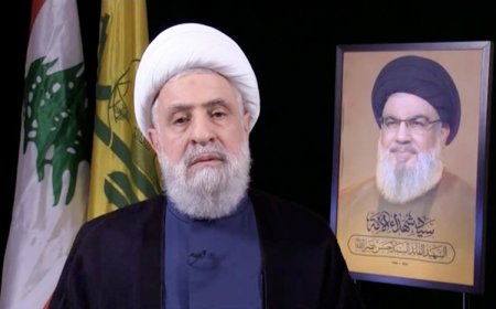 Hizbullah lideri Kasım'dan Lübnan hükümetine 'taviz vermeyin' çağrısı