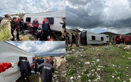 Diyarbakır’da yolcu otobüsü devrildi: Ölü ve yaralılar var!
