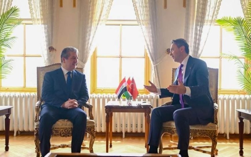 Başbakan Mesrur Barzani, Türkiye Enerji Bakanı Bayraktar ile görüştü