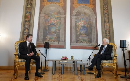 Neçirvan Barzani, İtalya Cumhurbaşkanı Mattarella ile bir araya geldi