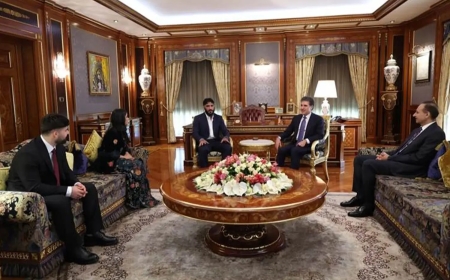 Başkan Neçirvan Barzani, MMA şampiyonu Kürt sporcu Namo Fazıl’ı kabul etti