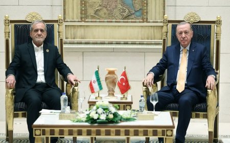 Erdoğan, İran Cumhurbaşkanı Pezeşkiyan ile görüştü