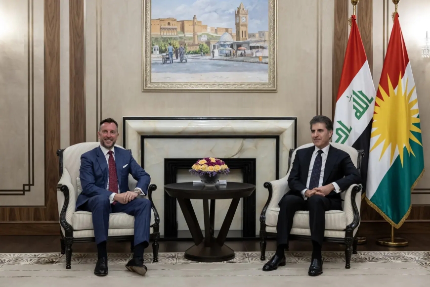 Başkan Neçirvan Barzani, İtalya’nın Irak Büyükelçisi Niccolo Fontana’yı kabul etti