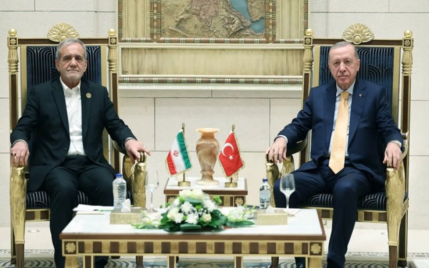 Erdoğan, İran Cumhurbaşkanı Pezeşkiyan ile görüştü