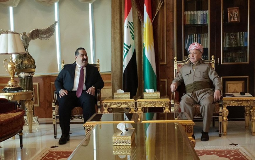 Başkan Barzani Azim Koalisyonu Başkanı Musenna Samerrai'yi kabul etti