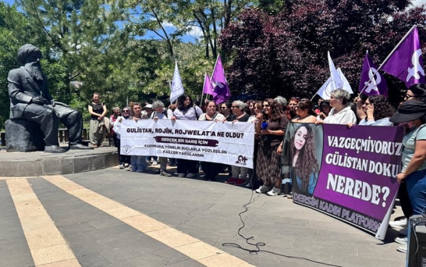 Gülistan Doku ve şüpheli kadın ölümleri için Dersim’de açıklama: 'Failler yargılansın, dosyalar aydınlatılsın'