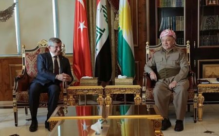 Başkan Barzani, Ahmet Davutoğlu ile bölgesel gelişmeleri görüştü
