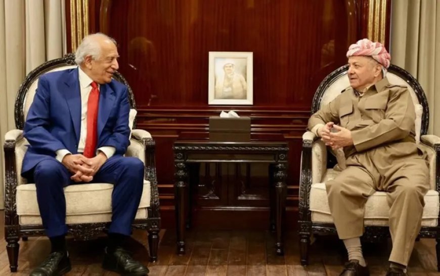 Başkan Barzani, eski ABD Büyükelçisi Zalmay Khalilzad'ı kabul etti