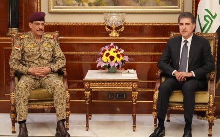 Irak Genelkurmay Başkanı Yarallah, Erbil’de: Başkan Neçirvan Barzani ile bir araya geldi