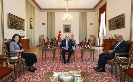 TBMM Başkanı Kurtulmuş, DEM Parti İmralı Heyeti ile görüştü